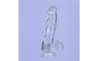 BMS Factory Addiction Crystal Realistic Dildo With Balls Clear