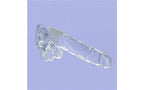 BMS Factory Addiction Crystal Realistic Dildo With Balls Clear