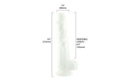 BMS Factory Addiction Pearl Suction Cup Realistic Dildo 8.5 Inch Pearl White