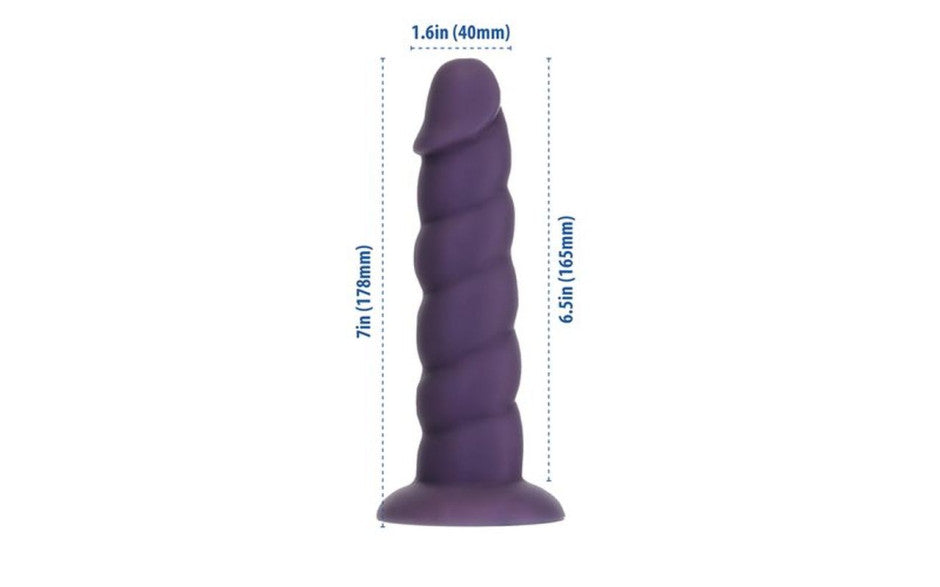 BMS Factory Addiction Unicorn Realistic Dildo 7 inch Purple