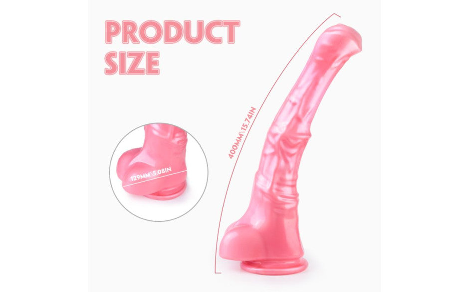 S Hande Duke Horse Dong With Balls XXL Pink