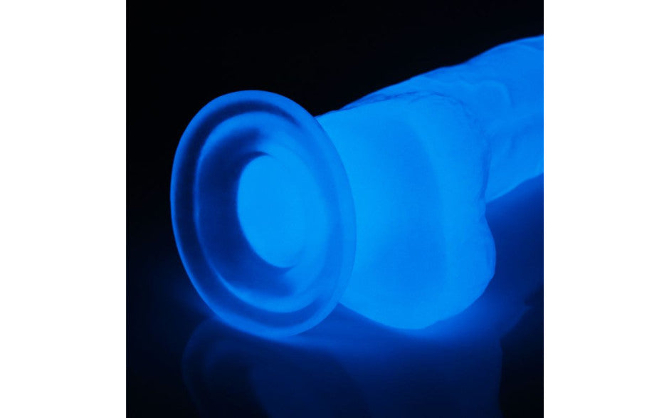 Lovetoy Lumino Play Flexible & Realistic Dildo With Balls 7.5 Inch Clear