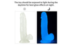 Lovetoy Lumino Play Flexible & Realistic Dildo With Balls 7.5 Inch Clear