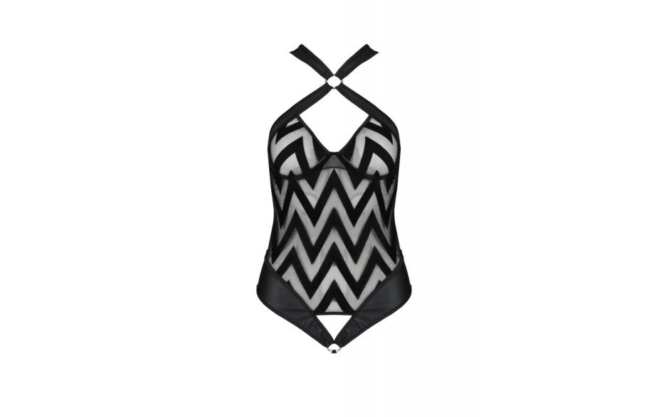 Passion Lingerie Hima Womens Bodysuit Black S / M