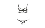 Passion Lingerie Solon Bra & Panty Set 2 Piece Black S / M