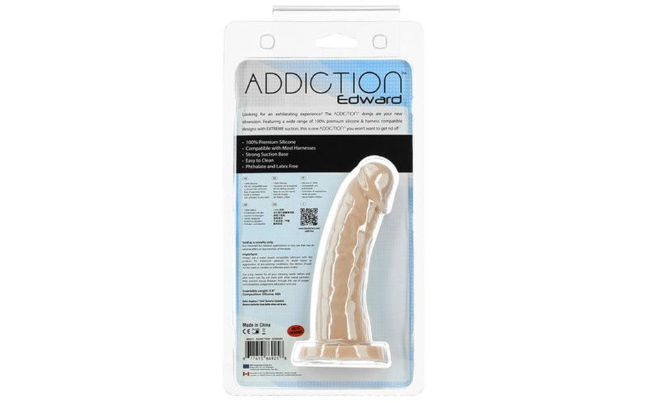 BMS Factory Addiction Edward Realistic Non Vibrating Dong 6 Inch Beige