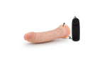Blush Novelties Dr Skin Vibrating Realistic Cock With Suction 8.5 Inch Vanilla
