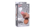 XR Brands Loadz Dual Density Squirting Dildo With Balls Reservoir 8 Inch