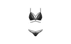 Obsessive Diyosa Panty and Bra Set 2 Piece Black L / XL