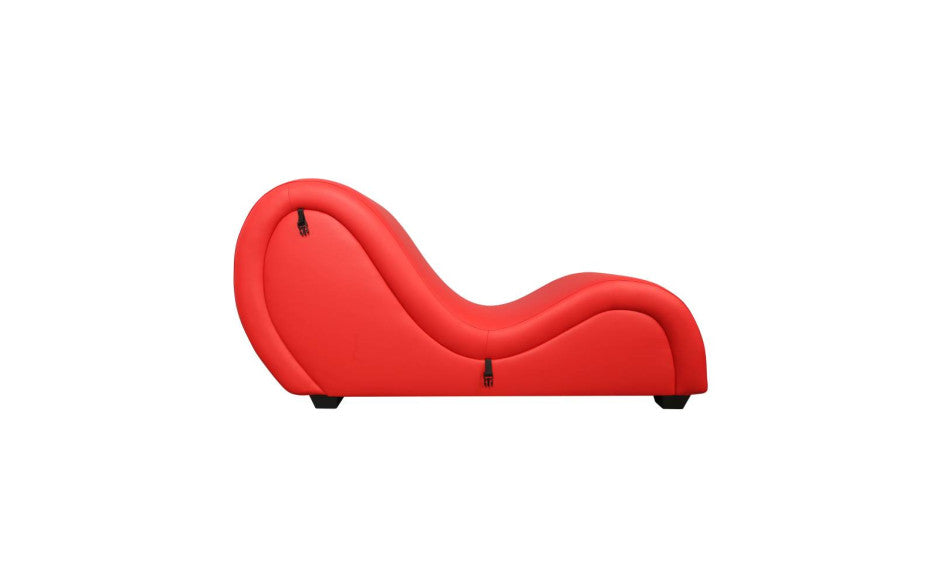 Daytona Kama Sutra Mebon Chaise Love Lounge Red With Black Pillows