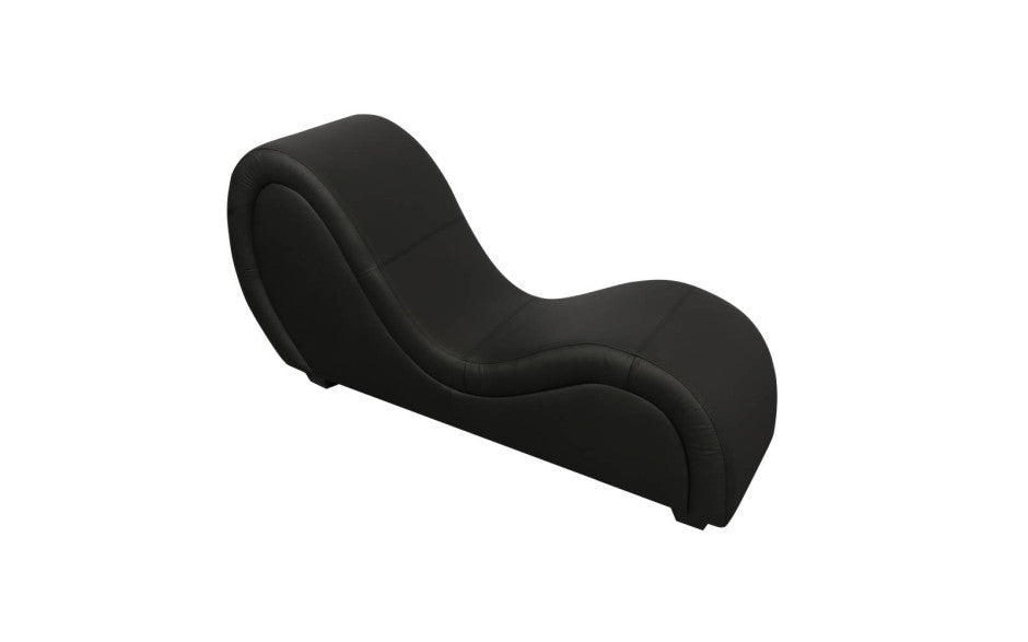 Daytona Kama Sutra Mebon Chaise Love Lounge Leather Black