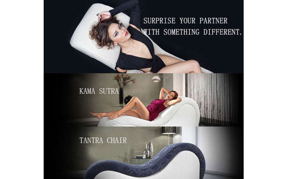 Daytona Kama Sutra Mebon Chaise Love Lounge Red With Black Pillows