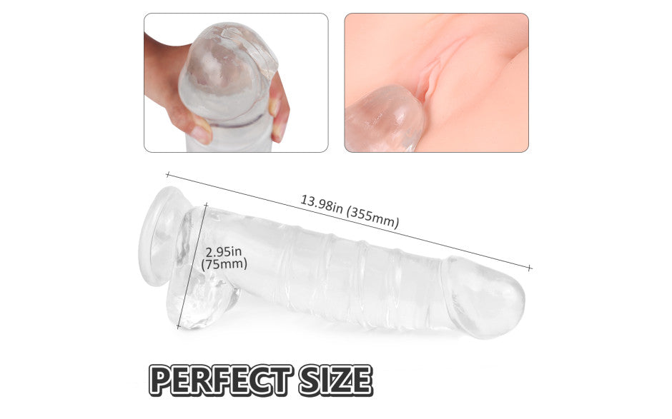 S Hande Denny Dong With Balls XXL Clear