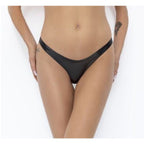 Noir Handmade Power Wetlook Womens Thong Black