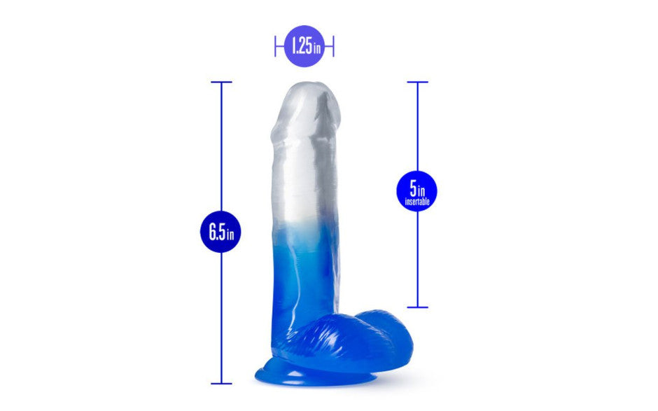 B Yours Morning Dew 6 Inch Realistic Dildo Stella Blue