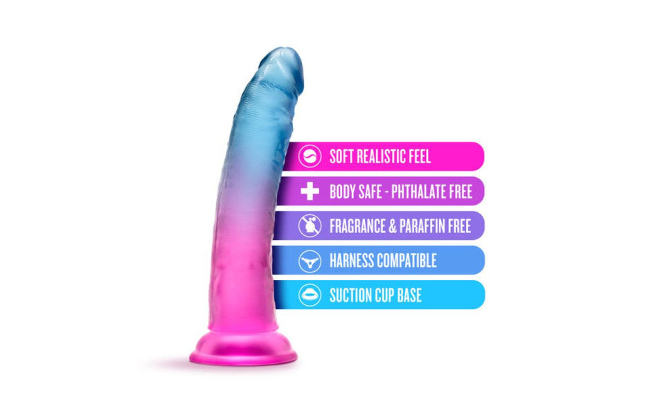 B Yours Beautiful Sky Realistic Dildo 7 Inch Sunset