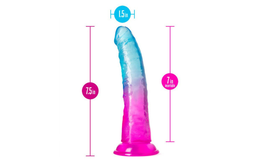 B Yours Beautiful Sky Realistic Dildo 7 Inch Sunset