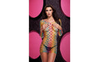 Lapdance Lingerie Fencenet Rainbow Mini Womens Dress OS