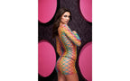 Lapdance Lingerie Fencenet Rainbow Mini Womens Dress OS