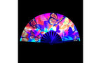 Neva Nude Butterfly Garden Blacklight Folding Fan