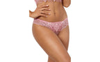 Axami Lingerie Floral Lace Brazilian G String Panty Pink Medium