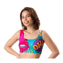 Mememe Lingerie Comics Oh Womens Crop Top