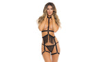 Rene Rofe Rassel Tassel 3 Piece Womens Harness Set One Size Black