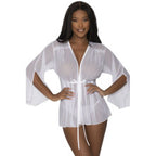 Exposed Lingerie Womens Flowing Short Robe