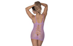 Exposed Lingerie Seamless Tank Top Mini Dress For Women OS