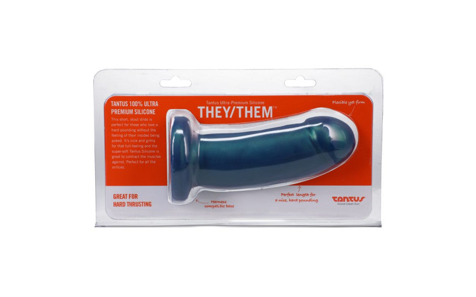 Tantus They or Them Realistic Dildo Malachite