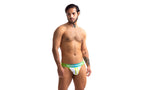 Sport Fucker Jersey Sexy Mens Jock Strap Green / White Large