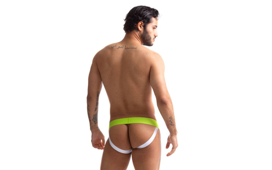 Sport Fucker Jersey Sexy Mens Jock Strap Green / White Large