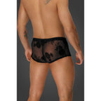 Noir Handmade Mens Flock Embroidery Short-Shorts