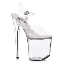 Ellie Shoes 8 Inch Platform Sandal Clear