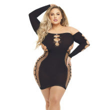 Pink LIpstick Diamond Drippin Women Dress