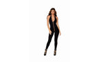 Dreamgirl Lingerie Women Catsuit Bodystocking Black