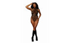 Dreamgirl Lingerie Women Fetish Fishnet Teddy With Harness Black