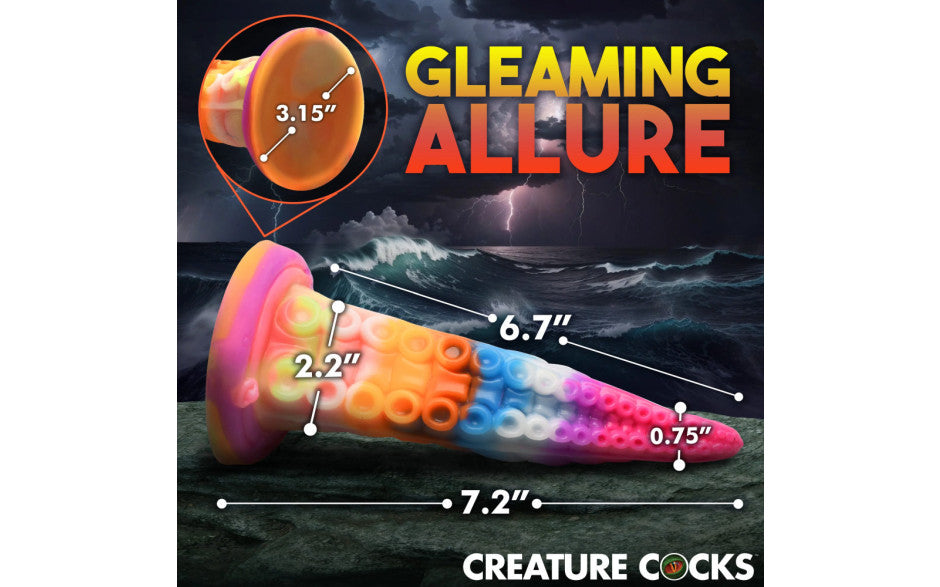 XR Brands Creature Cocks Luminoctopus GITD Tentacle Fantasy Dildo