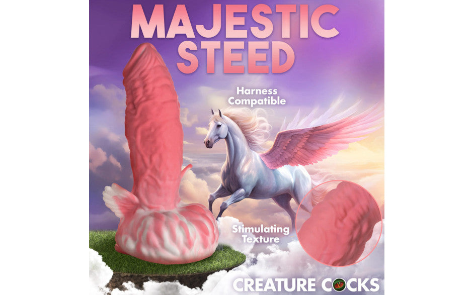 XR Brands Creature Cocks Pegasus Pecker Winged Fantasy Silicone Dildo