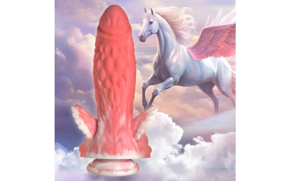 XR Brands Creature Cocks Pegasus Pecker Winged Fantasy Silicone Dildo