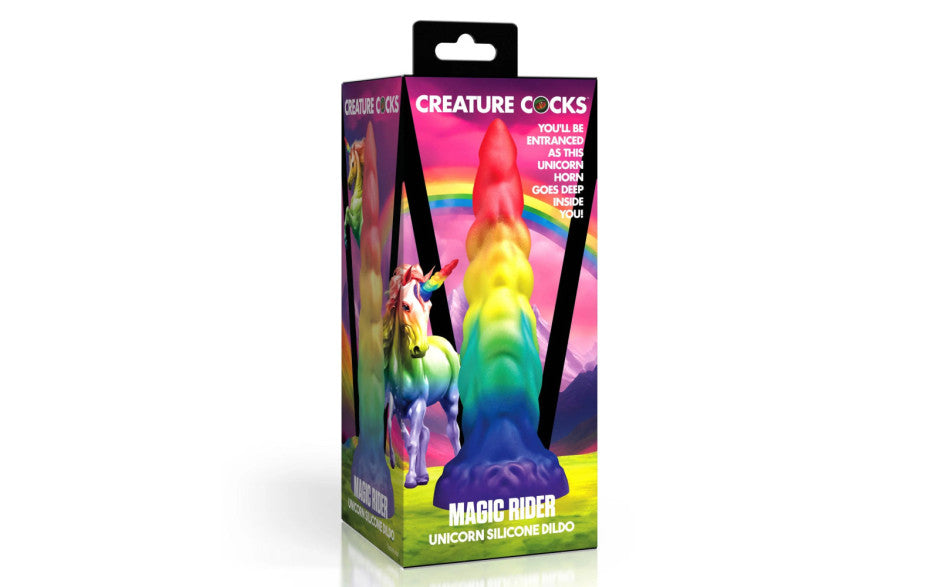XR Brands Creature Cocks Magic Rider Unicorn Silicone Dildo