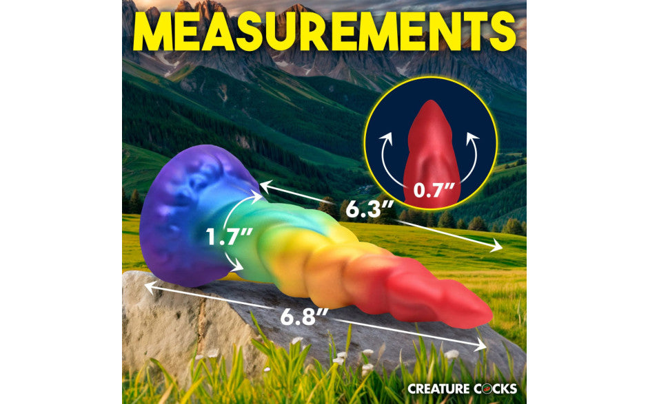 XR Brands Creature Cocks Magic Rider Unicorn Silicone Dildo