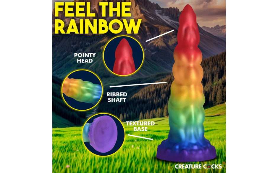 XR Brands Creature Cocks Magic Rider Unicorn Silicone Dildo