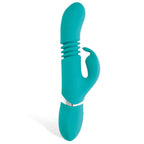 Adam & Eve Eve's USB Rechargeable Thrusting Rabbit Vibrator 9 Inch Adam & Eve