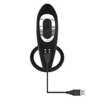 Adam & Eve Adam's Rechargeable Prostate Pleaser & C Ring Rechargeable Anal Plug With Cock Ring Adam & Eve