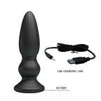 MR PLAY Powerful USB Rechargeable Vibrating Anal Plug With Remote 12.5cm Mr Play