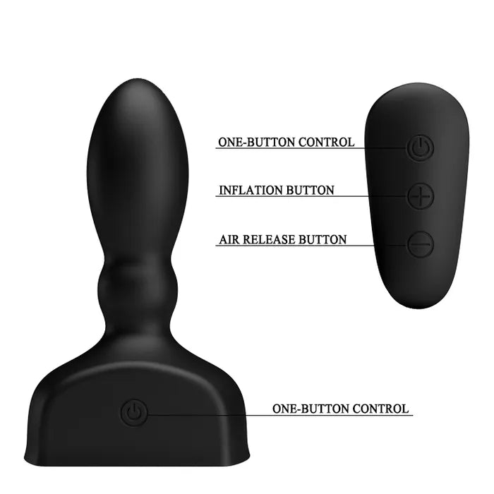 MR PLAY Inflatable Anal Plug With Wireless Remote Mr Play