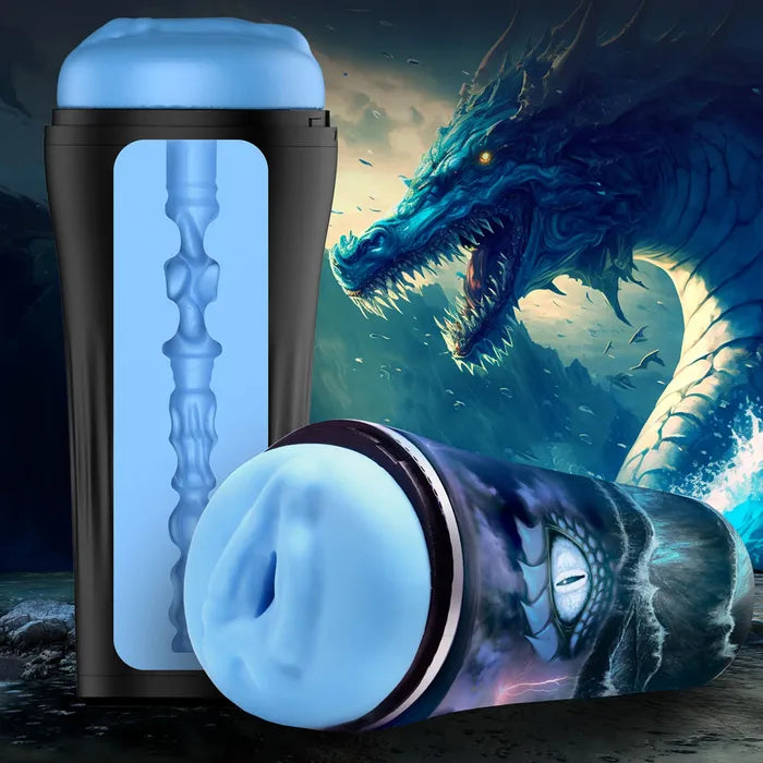 XR Brands Creature Cocks Pussidon Sea Monster Fantasy Stroker Blue XR Brands