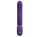 Party Up ALAN Dual Motor USB Rechargeable Vibrator With Licking Clit Stimulator & Thumping Shaft 22.8cm Party Up