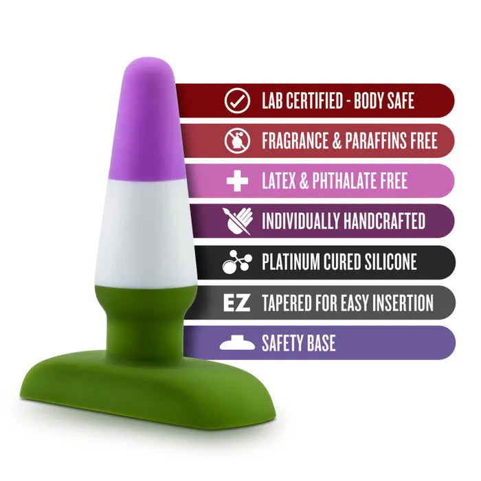 Blush Novelties Avant Pride P6 Beyond Coloured Butt Plug Blush Novelties